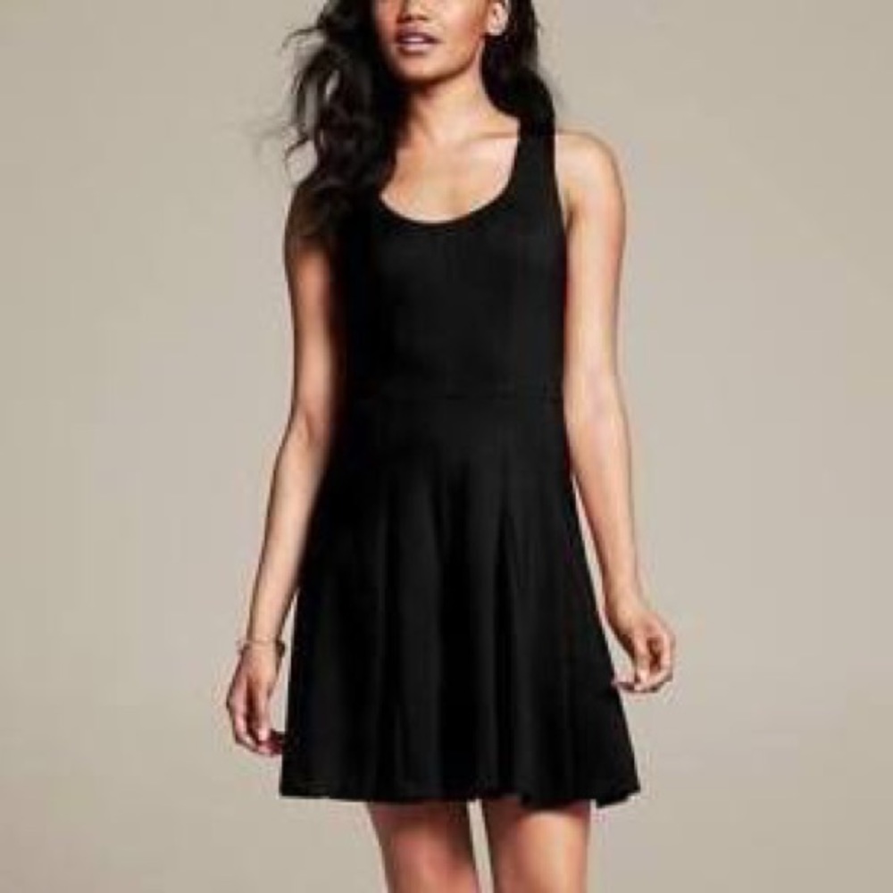 Banana Republic Cross-Back Fit & Flare Dress